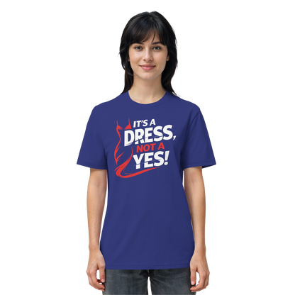 It's a dress, not a yes (Weiß/rot) - T-Shirt