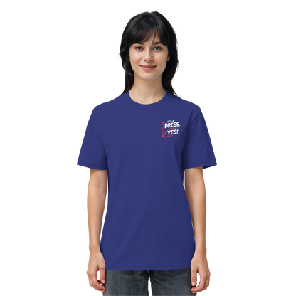 It's a dress, not a yes (Weiß/rot; kleiner Druck) - T-Shirt