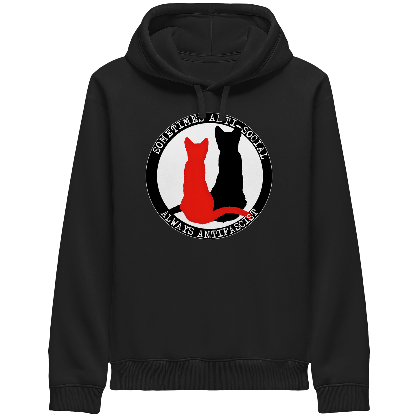 Sometimes Anti-social - Hoodie mit Seitentaschen