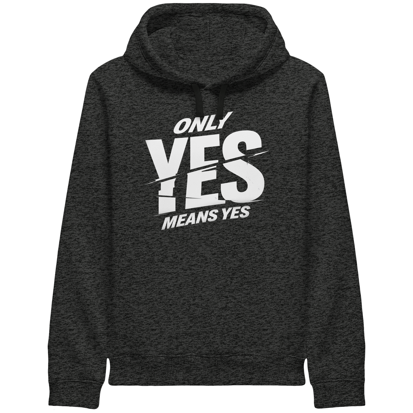 Only yes means yes (Weiß) - Hoodie mit Seitentaschen