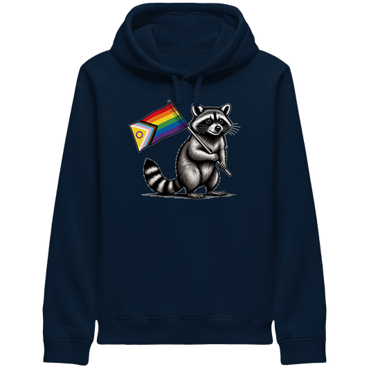 Raccoon Pride - Hoodie mit Seitentaschen