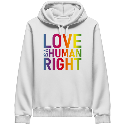 Love is a human right - Hoodie mit Seitentaschen