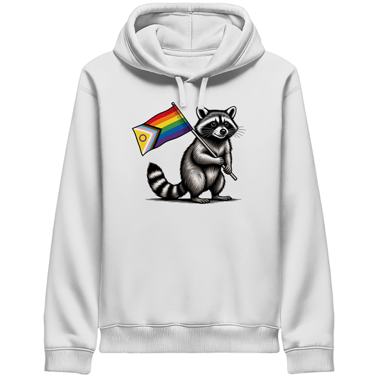 Raccoon Pride - Hoodie mit Seitentaschen