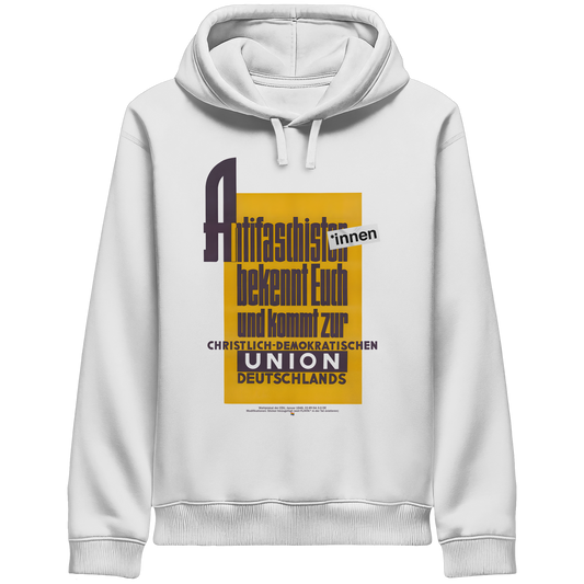 Antifaschist*innen, bekennt Euch und kommt zur CDU - Hoodie mit Seitentaschen