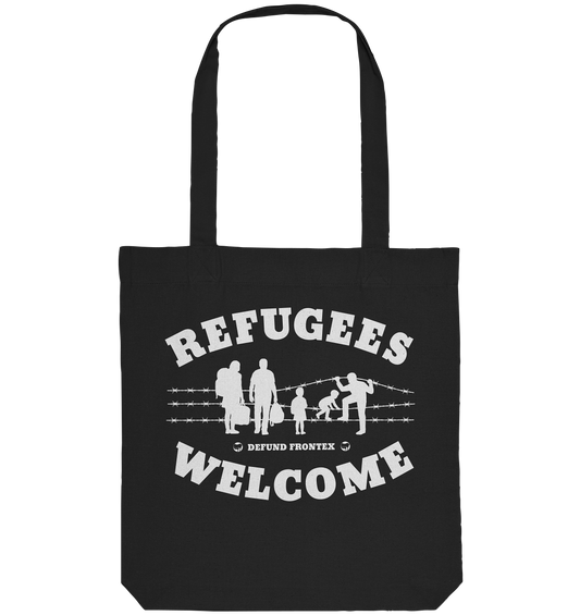 Refugees Welcome on land (Weiß) - Tragetasche