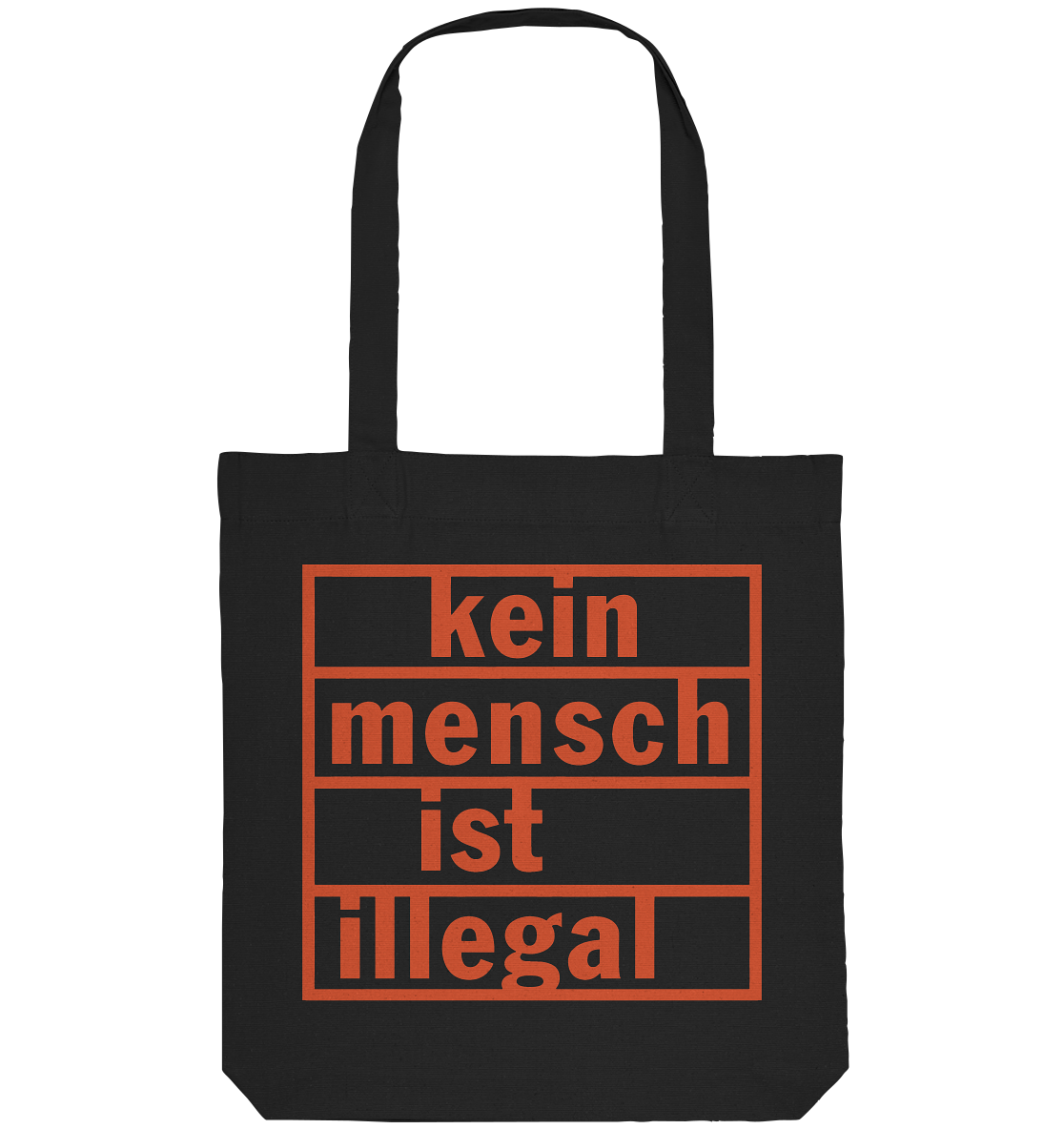Kein Mensch ist illegal (Orange) - Tragetasche