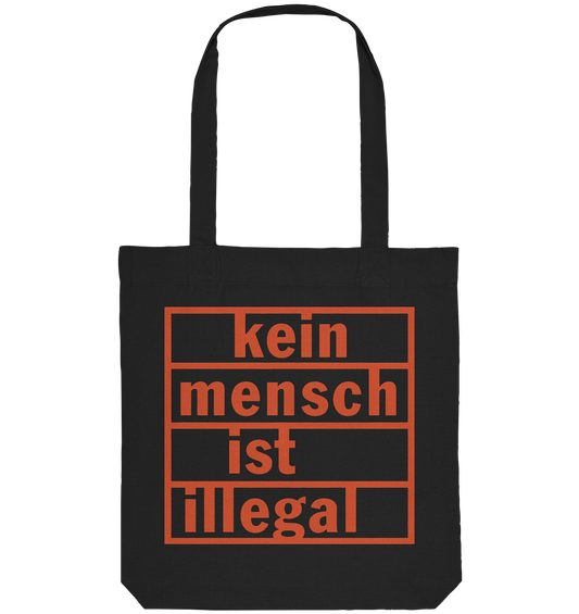 Kein Mensch ist illegal (Orange) - Tragetasche