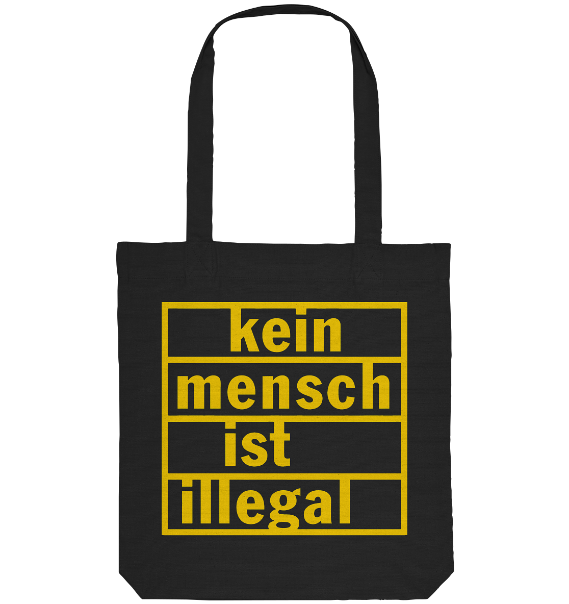 Kein Mensch ist illegal (Gelb) - Tragetasche