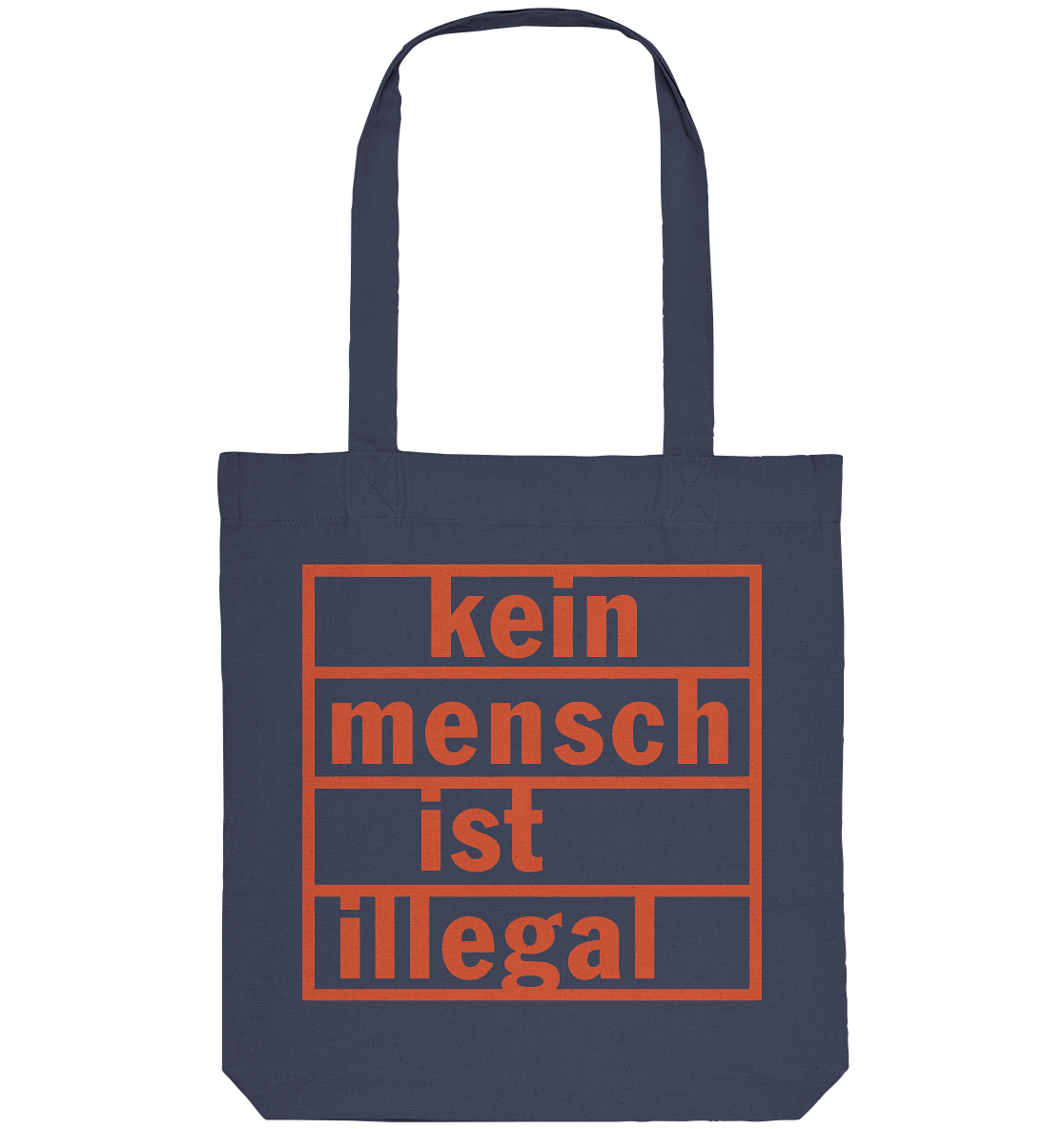 Kein Mensch ist illegal (Orange) - Tragetasche