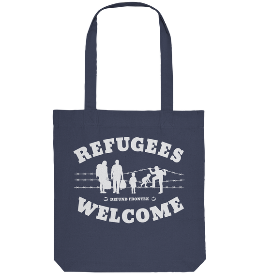 Refugees Welcome on land (Weiß) - Tragetasche