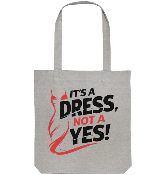 It's a dress, not a yes (Schwarz/rot) - Tragetasche