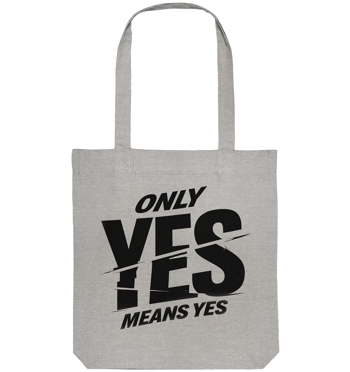 Only yes means yes (Schwarz) - Tragetasche
