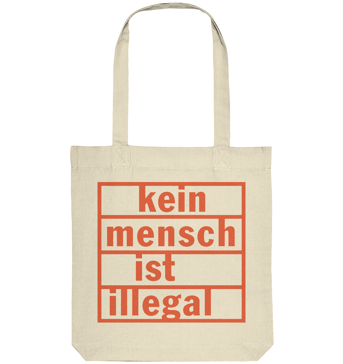 Kein Mensch ist illegal (Orange) - Tragetasche