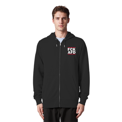 FCK AFD (Kleiner Druck) - Hoodie mit Zipper