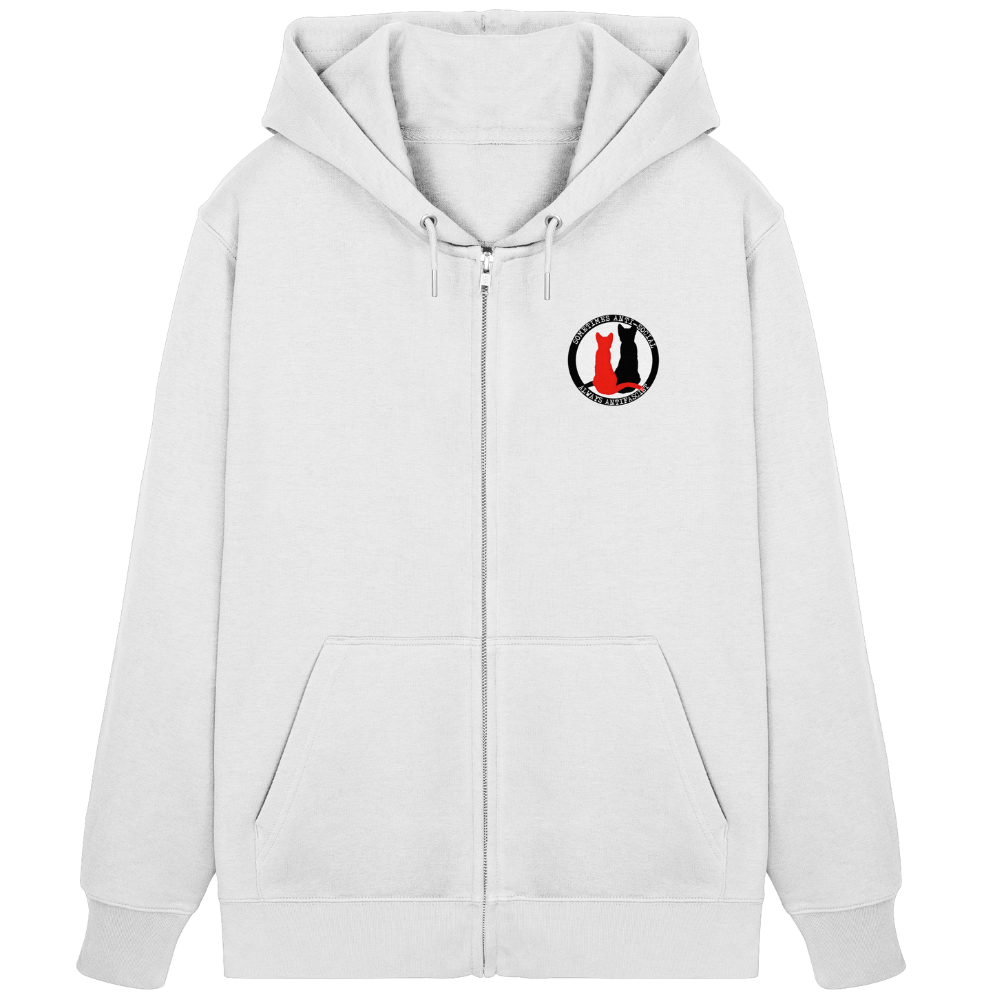 Sometimes Anti-social (Kleiner Druck) - Hoodie mit Zipper