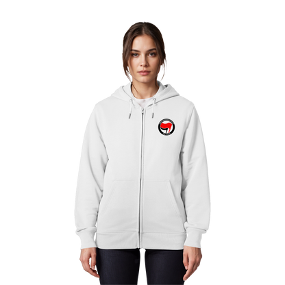 Antifaschistische Aktion (Kleiner Druck) - Hoodie mit Zipper