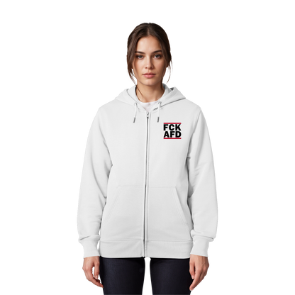 FCK AFD (Kleiner Druck) - Hoodie mit Zipper