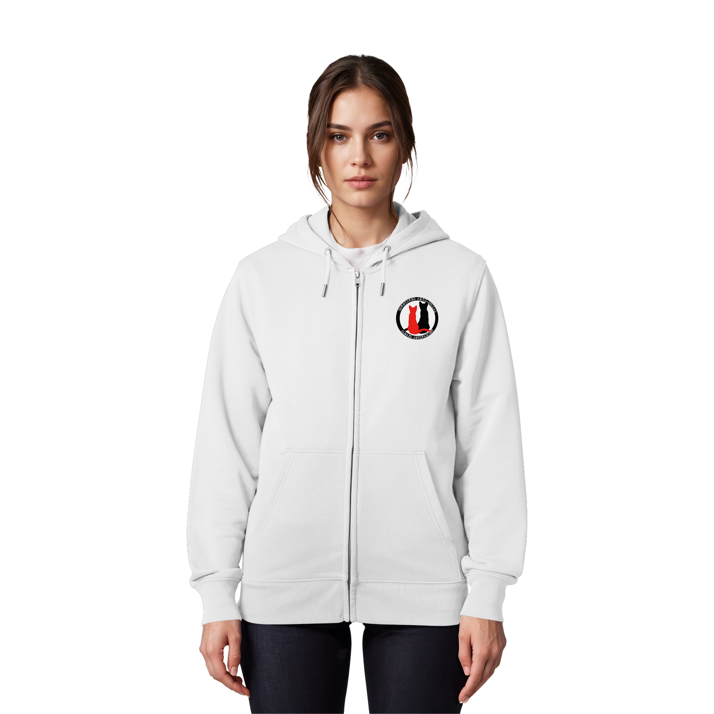 Sometimes Anti-social (Kleiner Druck) - Hoodie mit Zipper