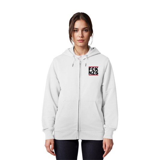 FCK NZS (Kleiner Druck) - Hoodie mit Zipper