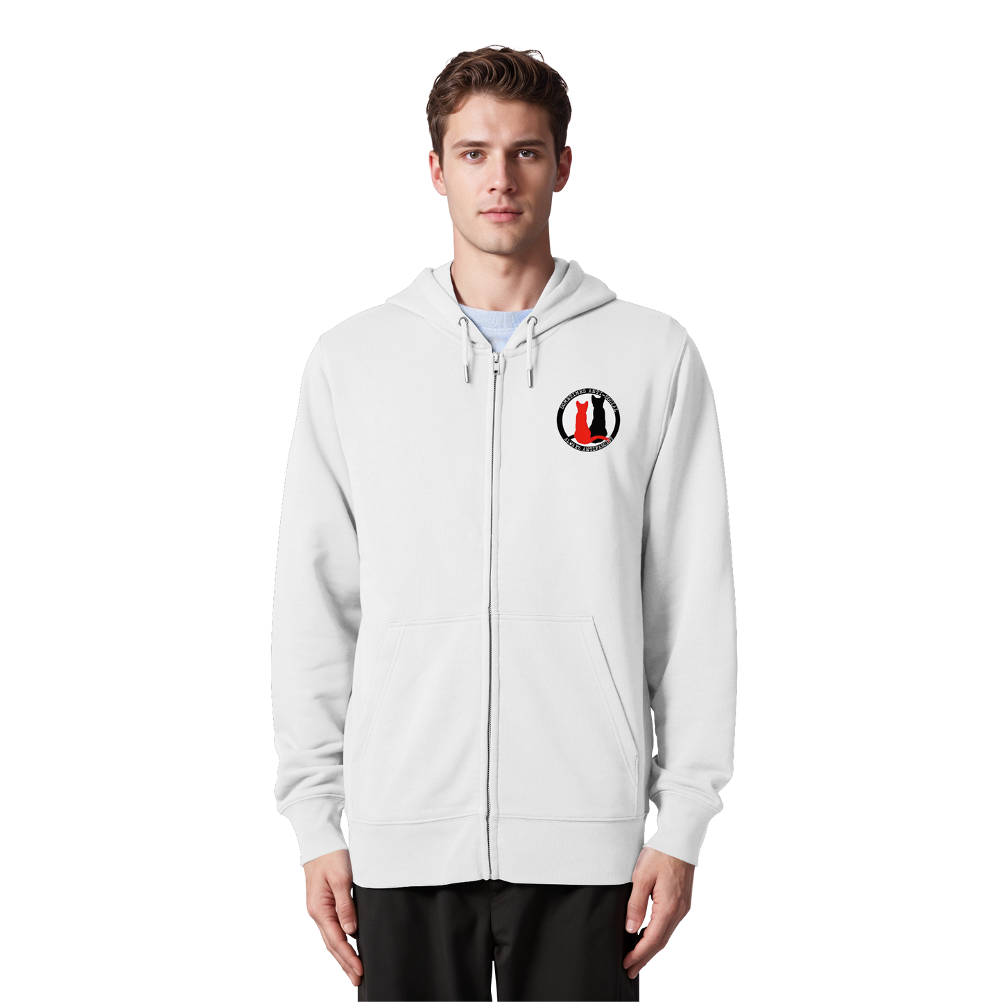 Sometimes Anti-social (Kleiner Druck) - Hoodie mit Zipper