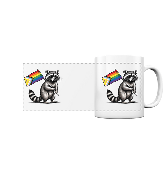 Raccoon Pride - Panorama-Tasse