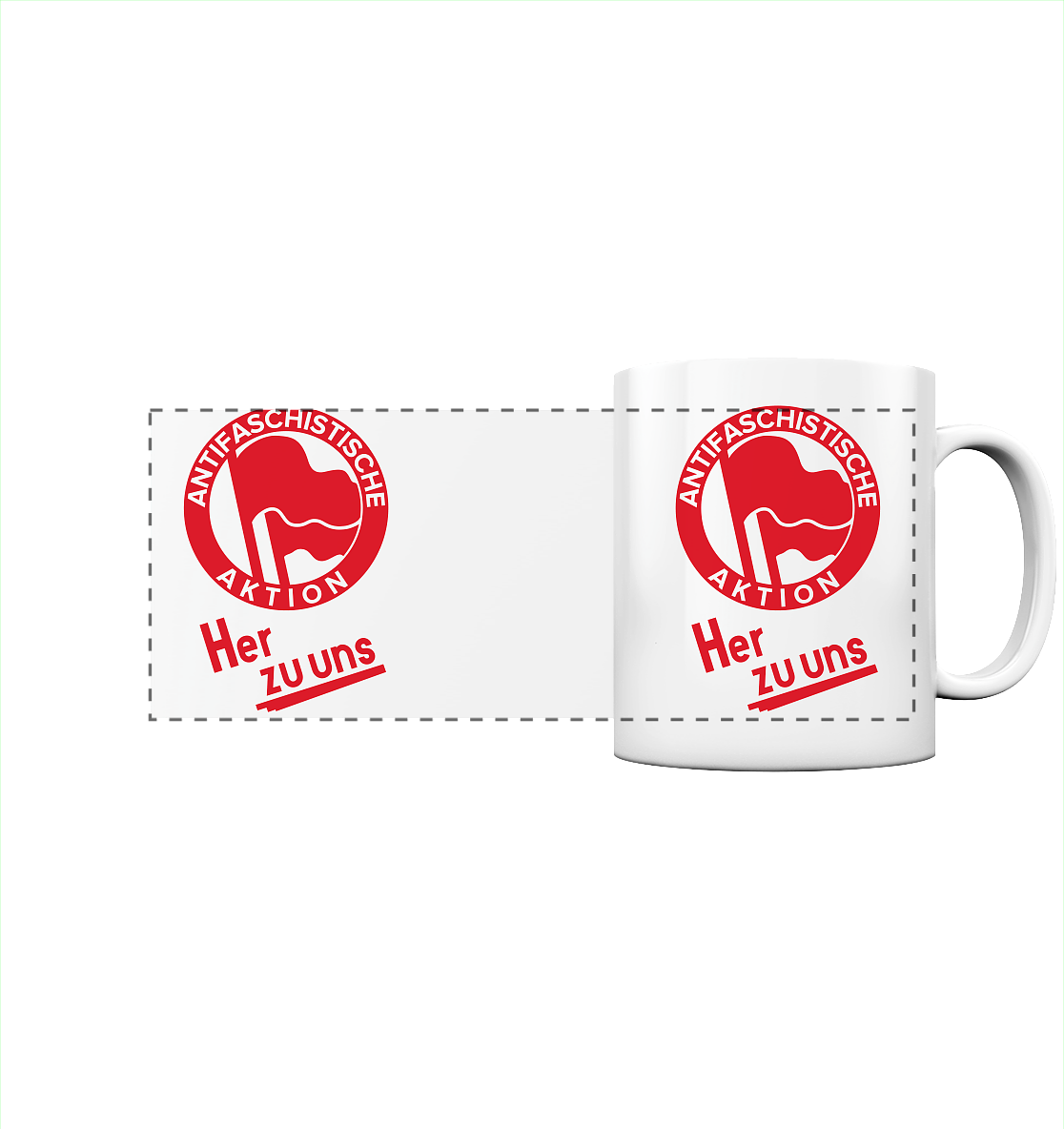 Antifaschistische Aktion (1932) - Panorama-Tasse